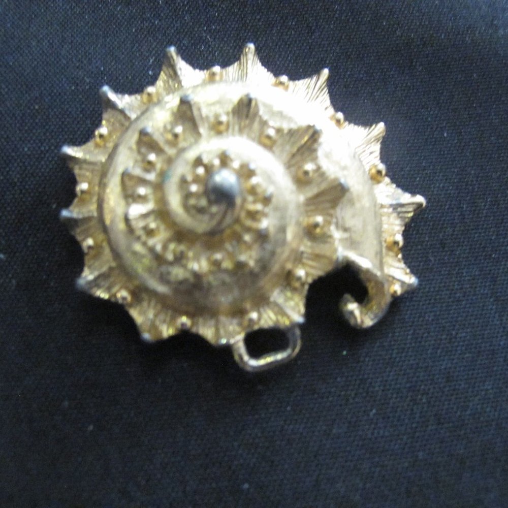 Vintage moonshell belt buckle